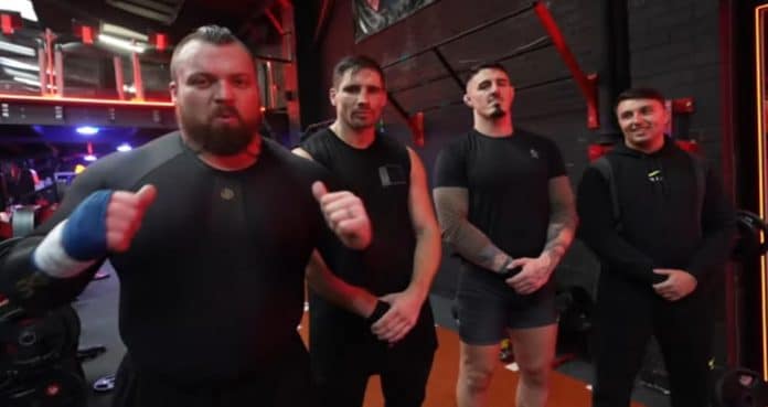 Eddie Hall tested his punch strength against UFC and kickboxing greats.
