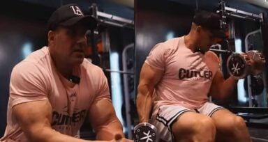 Jay Cutler shared a recent arm workout and talked tips on how to build muscle.