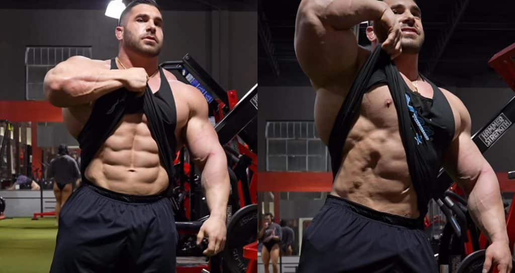 Derek Lunsford as maintained an impressive 8-pack during his offseason.