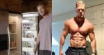 Alan Ritchson gave a tour of his home gym and fridge.
