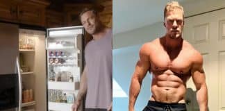 Alan Ritchson gave a tour of his home gym and fridge.