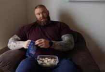 Hafthor Bjornsson shared a day of eating that consisted of 8,000 calories.