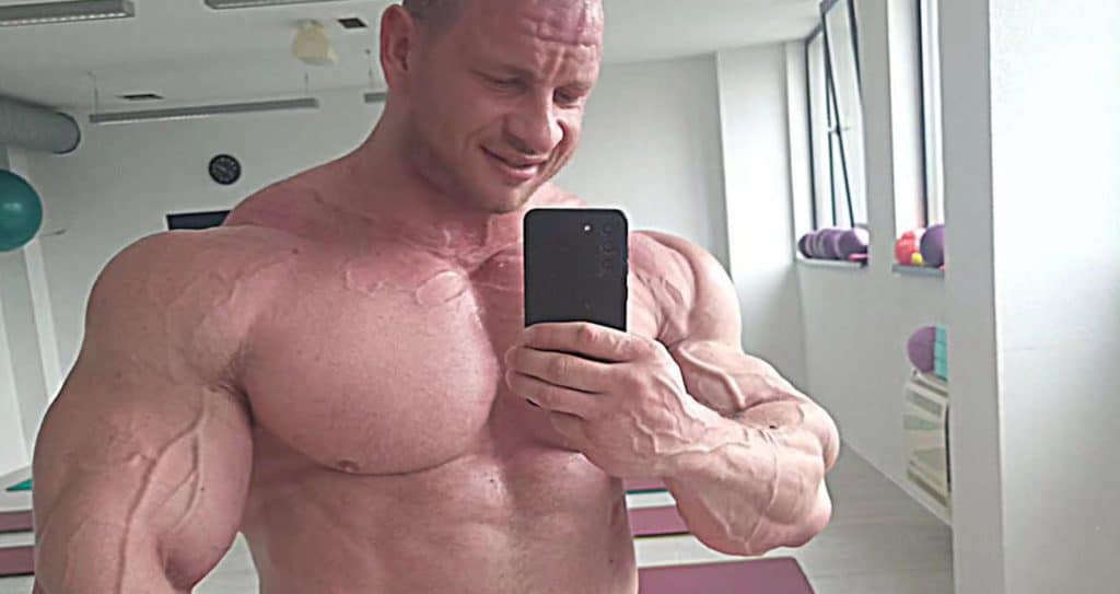 Michal Krizo has reached the 300-pound mark for the first time in his career.