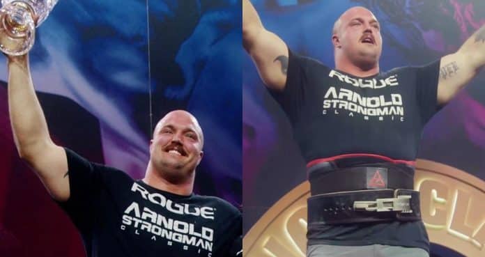 Mitchell Hooper wins the 2024 Arnold Strongman Classic UK.