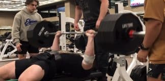 Blake Wendt recently reached new heights with a 500-pound bench press.