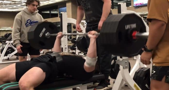 Blake Wendt recently reached new heights with a 500-pound bench press.
