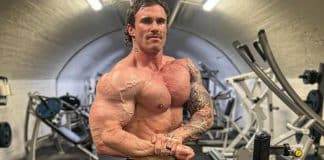Calum Von Moger has trained hard in the gym and could return to action