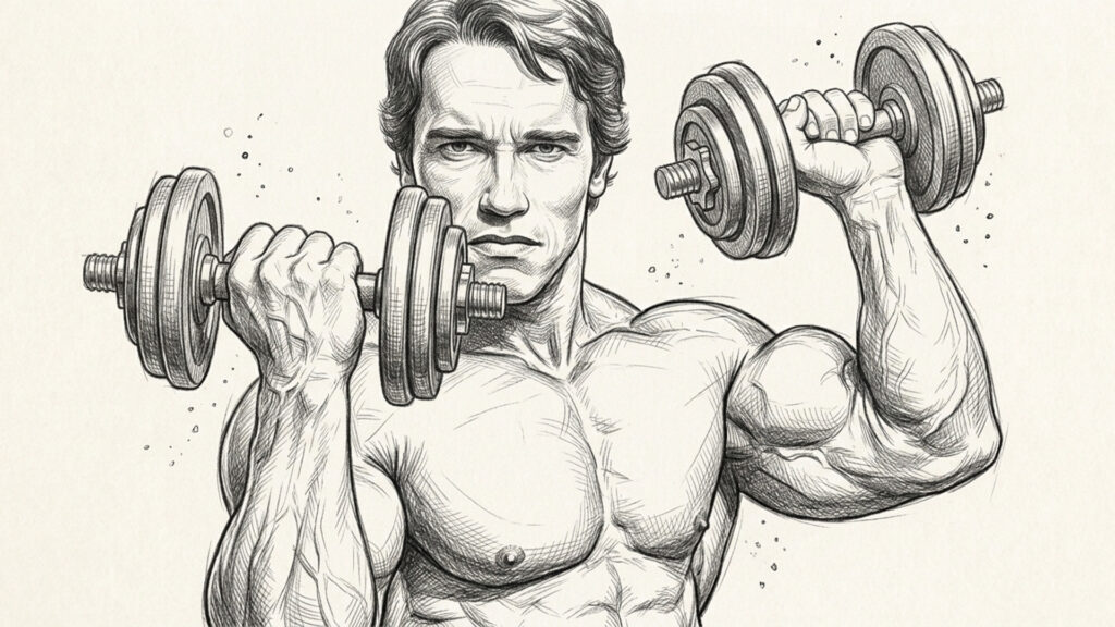 Arnold Schwarzenegger Bicep Sketch