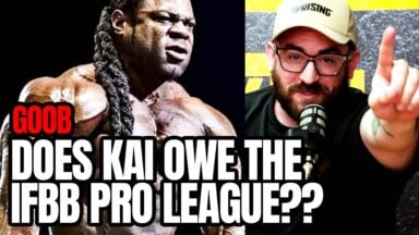 Does Kai Greene Owe The IFBB Pro League? | The Goob Show