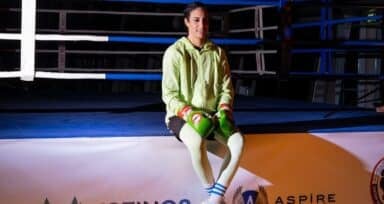 Imane Khelif training