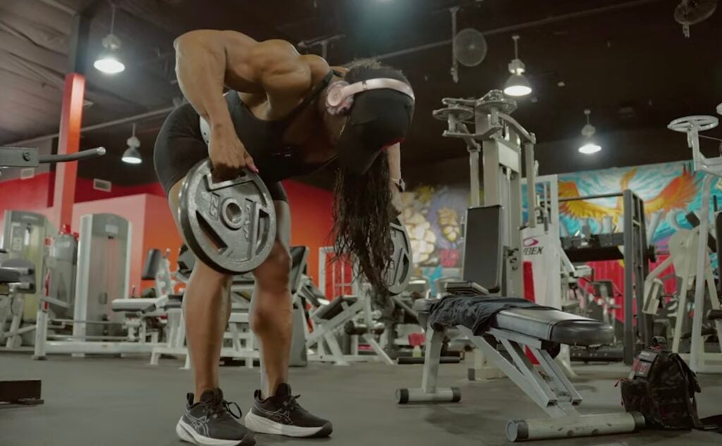 andrea shaw back workout