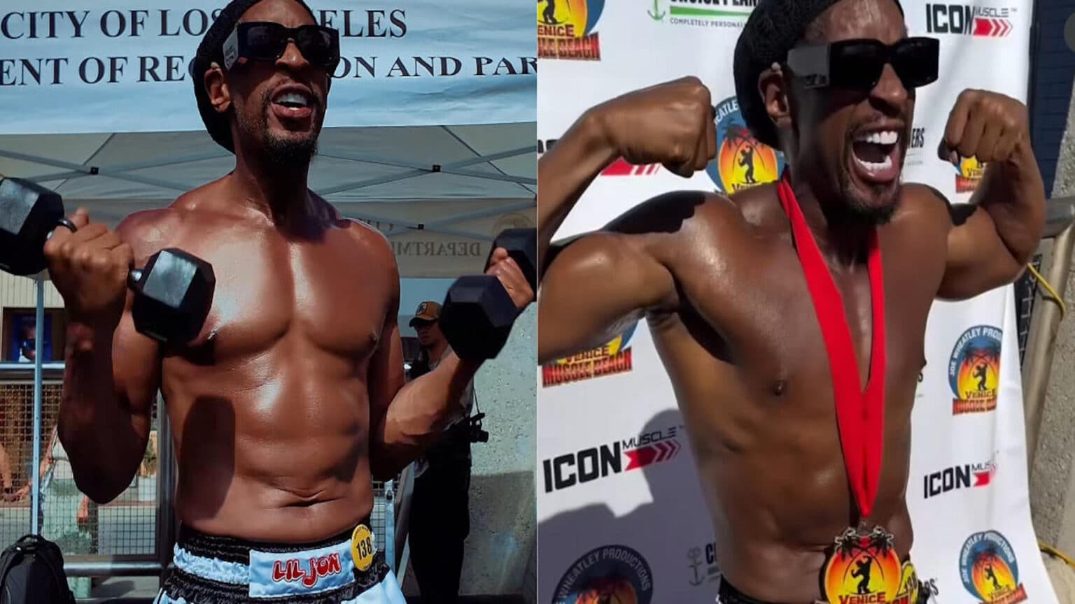 Rap Star Lil Jon Places Third in Muscle Beach Bodybuilding Competition