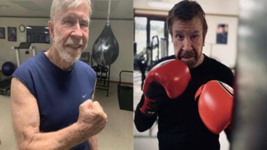 Chuck Norris Physique & Workout Routine at 85