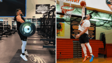 Jason Kelce Trained for 3 Months to Dunk a Basketball at Age 38