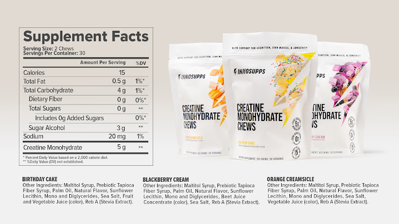 creatine monohydrate chews