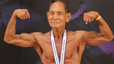 90-Year-Old Bodybuilder Toshisuke Kanazawa Wins Over-85 Division in Japan