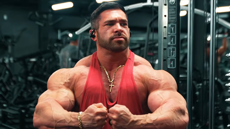 Derek Lunsford shoulder workout