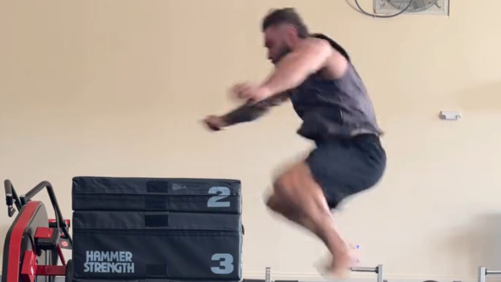Chris Bumstead box jump